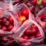 clear polythene bags red fruit